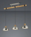 Lampa wisząca Trio DELHI 303400367 szara 3xE27 wys.215cm
