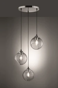 Lampa wisząca RL CLOONEY R30073054 srebrna 3xE27 wys.150cm