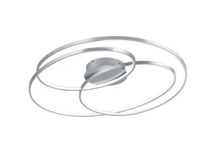 Plafon Trio GALE 673918007 szary LED szer.80cm