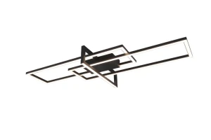 Plafon Trio ZENITRA DL332620310 czarny LED szer.100cm