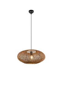Lampa wisząca Trio HEDDA 312300136 brązowy wenge 1xE27 wys.150cm