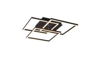 Plafon RL CHOROS DL132-62883 czarny LED szer.39cm