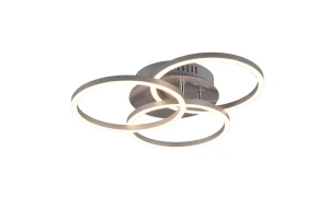 Plafon RL CIRCLE R62823107 szary LED szer.43.5cm