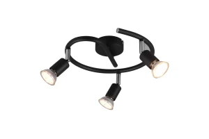 Plafon RL PARIS R80913932 czarny 3xGU10