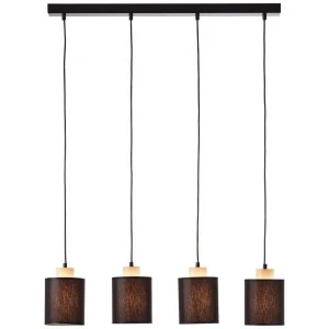 Lampa wisząca Brilliant VONNIE 99413/76 czarna 4xE27 wys.111cm