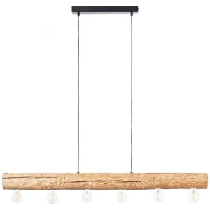 Lampa wisząca Brilliant TRABO 99433/35 drewniany 6xE27 wys.105cm