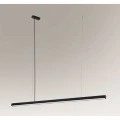 Lampa wisząca HANAWA CZ taśma led 3014/204 16W 1952 czarna LED wys.154cm