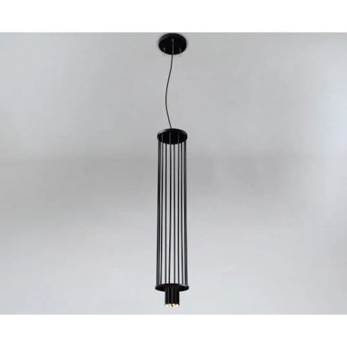 Lampa wisząca IHI 9007/CZ/CZ czarna 8xG9