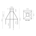 Lampa wisząca ALHA H 9010/G9/CZ/CZ czarna G9