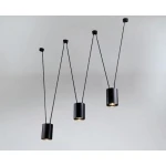 Lampa wisząca Shilo VIWIN 9022/GU10/CZ czarna GU10