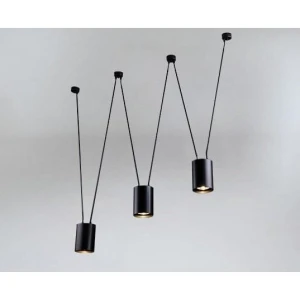 Lampa wisząca Shilo VIWIN 9022/GU10/CZ czarna GU10