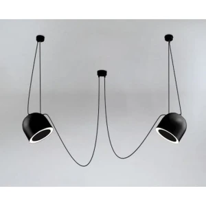 Lampa wisząca Shilo DOBO 9036 czarna 2xE14