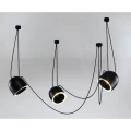 Lampa wisząca DOBO 9037 czarna 3xE14