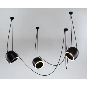 Lampa wisząca Shilo DOBO 9037 czarna 3xE14