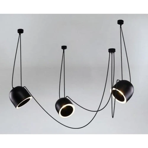 Lampa wisząca DOBO 9037 czarna 3xE14