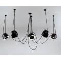 Lampa wisząca DOBO 9038 czarna 5xE14