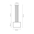 Lampa wisząca IHI 9042/E27/CZ/CZ czarna 1xE27
