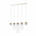 Lampa wisząca Zumaline GEM P0389-05E-F7AC złota transparentna 5xG9 wys.11cm