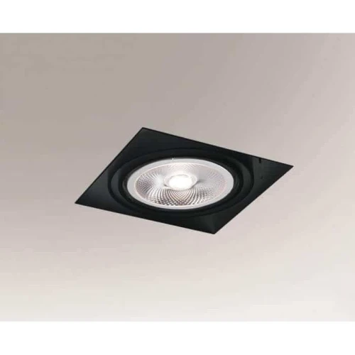 Oprawa podtynkowa KOMORO 3308 czarna ES111 GU10