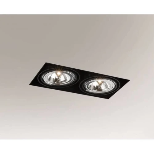 Oprawa podtynkowa KOMORO 3309 czarna ES111 GU10