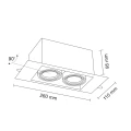 Oprawa podtynkowa EBINO 3306 GU10 czarna