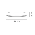 Plafon BUNGO czarny 1156 7xE27