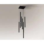 Lampa wisząca Shilo YABU 5530 czarna 8xMR11 wys.200cm