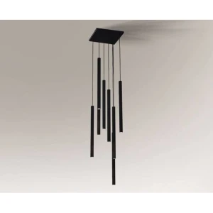 Lampa wisząca Shilo YABU 5530 czarna 8xMR11 wys.200cm