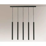 Lampa wisząca Shilo YABU 5528 czarna 5xMR11 wys.200cm
