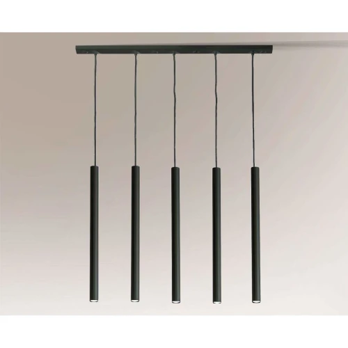 Lampa wisząca YABU 5528 czarna 5xMR11 wys.200cm