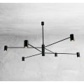 Lampa wisząca DAKATA 6 CZ czarna GU10