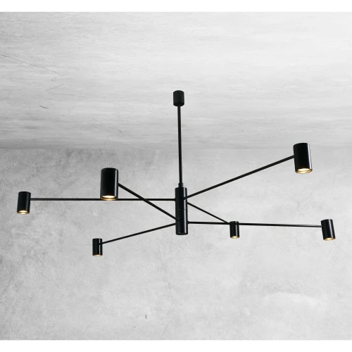 Lampa wisząca DAKATA 6 CZ czarna GU10