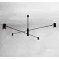 Lampa wisząca DAKATA 4 CZ czarna GU10