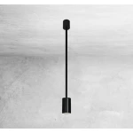 Lampa wisząca Shilo DAKATA 1 CZ czarna GU10