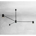 Lampa wisząca DAKATA 3 CZ czarna GU10