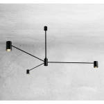 Lampa wisząca Shilo DAKATA 3 CZ czarna GU10