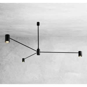 Lampa wisząca Shilo DAKATA 3 CZ czarna GU10