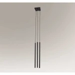 Lampa wisząca Shilo KOSAME 7846 czarna 3xE27+LED wys.165cm