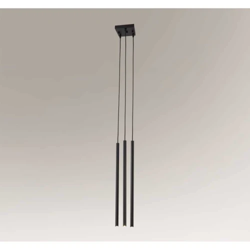 Lampa wisząca KOSAME 7846 czarna 3xE27+LED wys.165cm