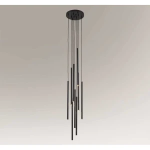 Lampa wisząca Shilo KOSAME 7856 czarna 8xG9 wys.200cm