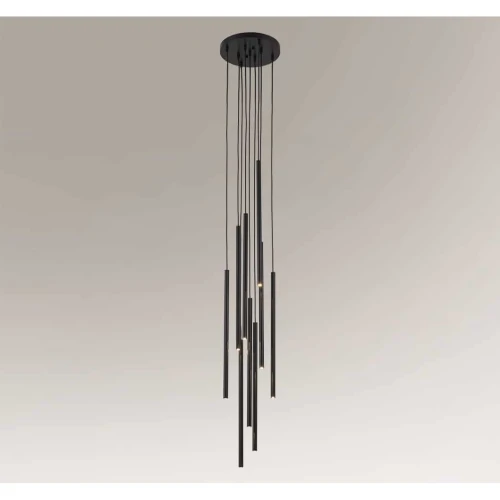 Lampa wisząca KOSAME 7856 czarna 8xG9 wys.200cm