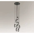 Lampa wisząca FUROKU 7952 czarna 8xLED wys.200cm