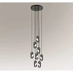 Lampa wisząca Shilo FUROKU 7952 czarna 8xLED wys.200cm