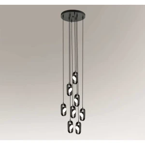 Lampa wisząca Shilo FUROKU 7952 czarna 8xLED wys.200cm