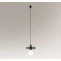 Lampa wisząca IKEDA 7982 czarna 1xE27+LED wys.150cm