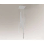 Lampa wisząca Shilo YABU 7577 biała8xMR11 wys.200cm