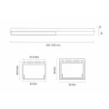 Lampa wisząca HIATE LINE 3000K 1848 czarna LED