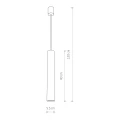 Lampa wisząca EYE L 5455 biała GU10 wys.120cm