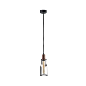 Lampa wisząca Nowodvorski WORKSHOP A 6337 czarna E27 wys.150