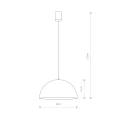 Lampa wisząca HEMISPHERE RUST S 6367 brązowy wenge E27 wys.120cm